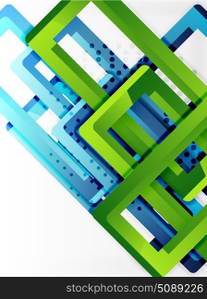 Rectangle tube elements, vector background. Rectangle tube elements, vector 3d background