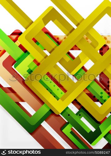 Rectangle tube elements, vector background. Rectangle tube elements, vector 3d background
