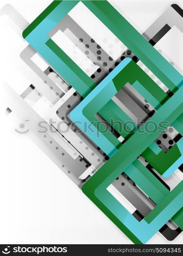 Rectangle tube elements, vector background. Rectangle tube elements, vector 3d background