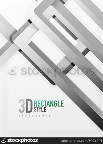 Rectangle tube elements, vector background. Rectangle tube elements, vector 3d background