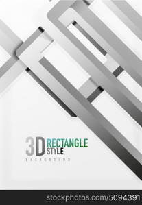 Rectangle tube elements, vector background. Rectangle tube elements, vector 3d background