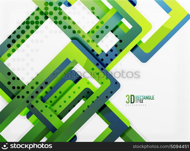 Rectangle tube elements, vector background. Rectangle tube elements, vector 3d background