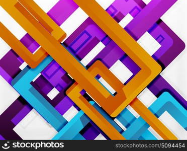Rectangle tube elements, vector background. Rectangle tube elements, vector 3d background