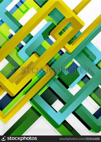 Rectangle tube elements, vector background. Rectangle tube elements, vector 3d background