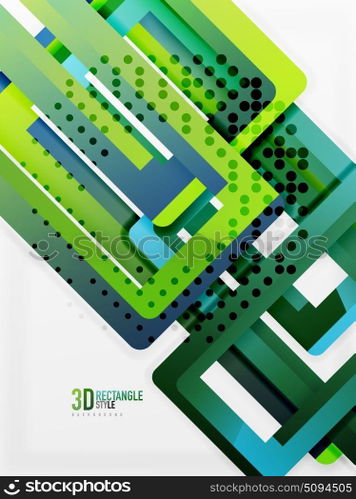 Rectangle tube elements, vector background. Rectangle tube elements, vector 3d background
