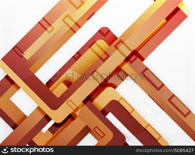 Rectangle tube elements, vector background. Rectangle tube elements, vector 3d background