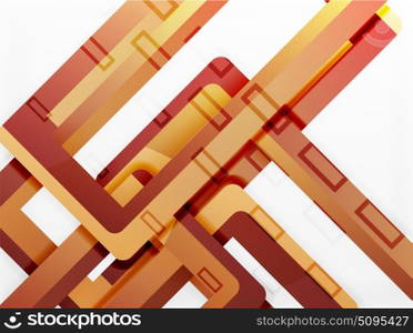 Rectangle tube elements, vector background. Rectangle tube elements, vector 3d background