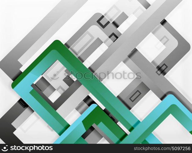 Rectangle tube elements, vector background. Rectangle tube elements, vector 3d background