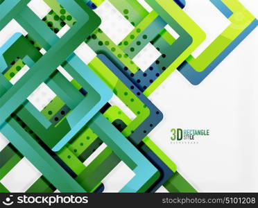 Rectangle tube elements, vector background. Rectangle tube elements, vector 3d background