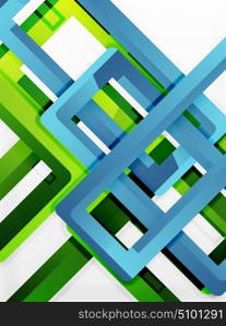 Rectangle tube elements, vector background. Rectangle tube elements, vector 3d background