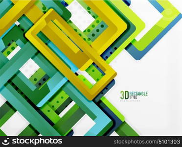 Rectangle tube elements, vector background. Rectangle tube elements, vector 3d background