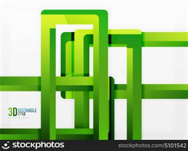 Rectangle tube elements, vector background. Rectangle tube elements, vector 3d background