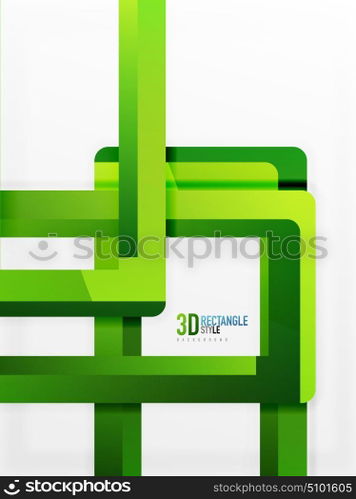 Rectangle tube elements, vector background. Rectangle tube elements, vector 3d background