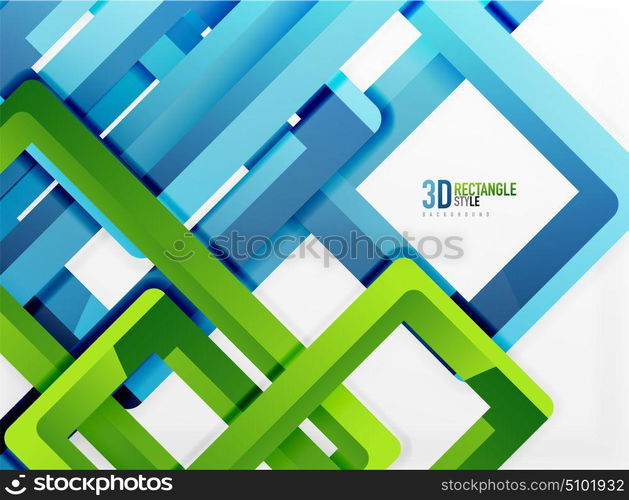 Rectangle tube elements, vector background. Rectangle tube elements, vector 3d background