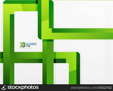 Rectangle tube elements, vector background. Rectangle tube elements, vector 3d background