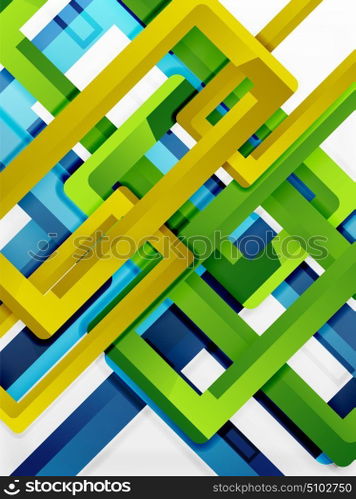 Rectangle tube elements, vector background. Rectangle tube elements, vector 3d background