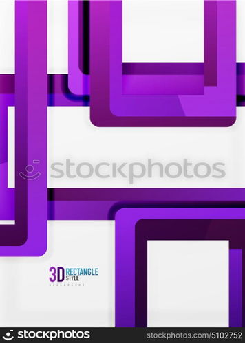 Rectangle tube elements, vector background. Rectangle tube elements, vector 3d background