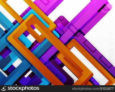Rectangle tube elements, vector background. Rectangle tube elements, vector 3d background