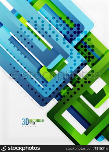 Rectangle tube elements, vector background. Rectangle tube elements, vector 3d background