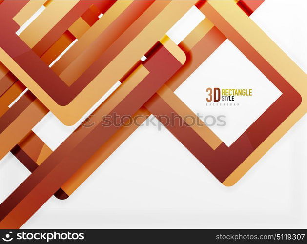 Rectangle tube elements, vector background. Rectangle tube elements, vector 3d background