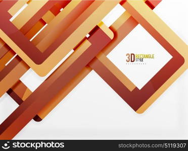 Rectangle tube elements, vector background. Rectangle tube elements, vector 3d background