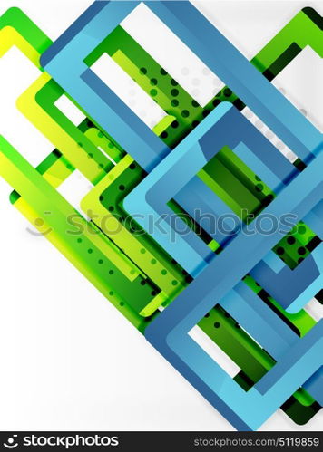 Rectangle tube elements, vector background. Rectangle tube elements, vector 3d background