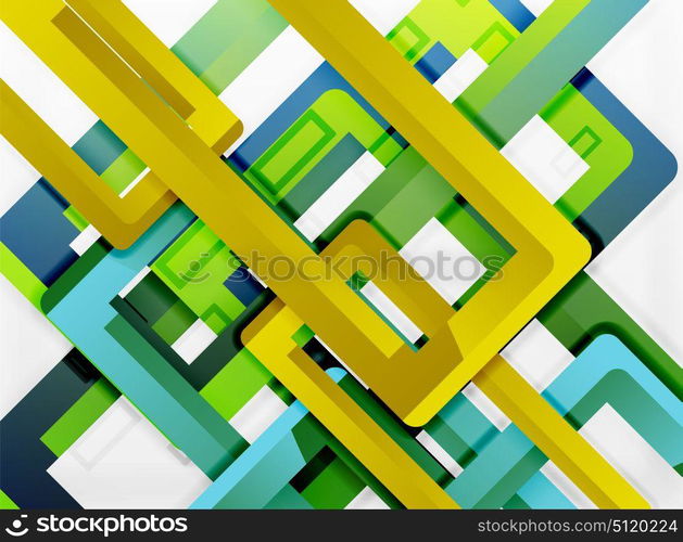 Rectangle tube elements, vector background. Rectangle tube elements, vector 3d background