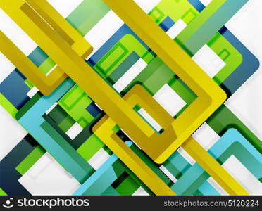 Rectangle tube elements, vector background. Rectangle tube elements, vector 3d background