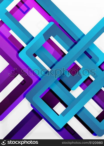 Rectangle tube elements, vector background. Rectangle tube elements, vector 3d background
