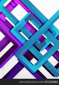 Rectangle tube elements, vector background. Rectangle tube elements, vector 3d background