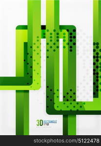 Rectangle tube elements, vector background. Rectangle tube elements, vector 3d background
