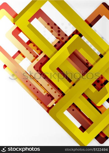 Rectangle tube elements, vector background. Rectangle tube elements, vector 3d background