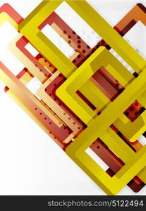 Rectangle tube elements, vector background. Rectangle tube elements, vector 3d background