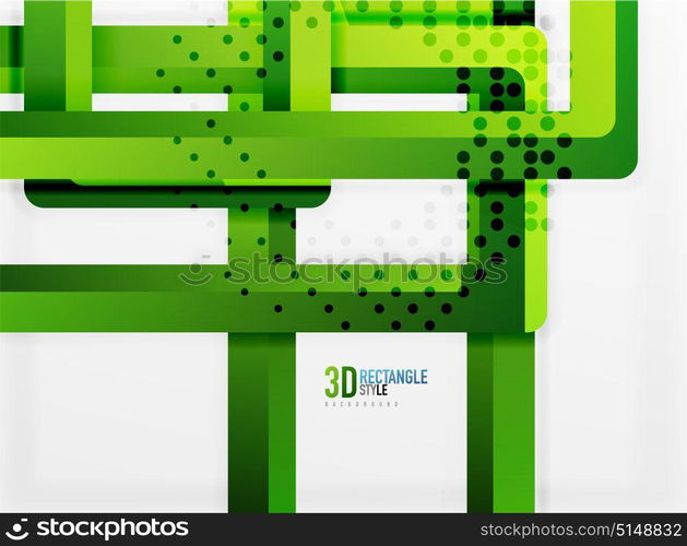 Rectangle tube elements, vector background. Rectangle tube elements, vector 3d background