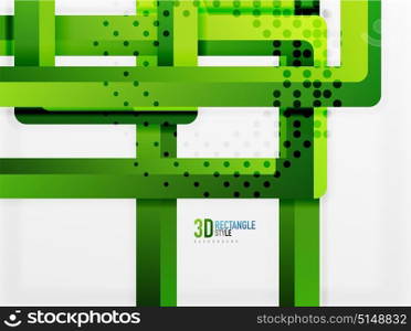 Rectangle tube elements, vector background. Rectangle tube elements, vector 3d background