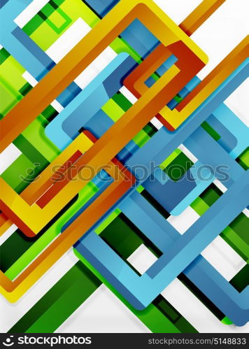 Rectangle tube elements, vector background. Rectangle tube elements, vector 3d background