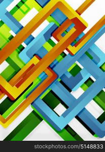 Rectangle tube elements, vector background. Rectangle tube elements, vector 3d background