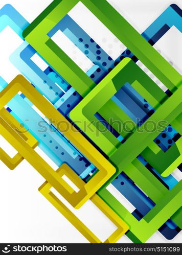 Rectangle tube elements, vector background. Rectangle tube elements, vector 3d background