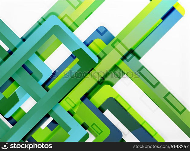 Rectangle tube elements, vector background. Rectangle tube elements, vector 3d background