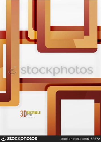 Rectangle tube elements, vector background. Rectangle tube elements, vector 3d background