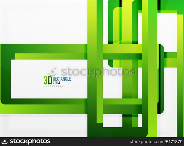 Rectangle tube elements, vector background. Rectangle tube elements, vector 3d background