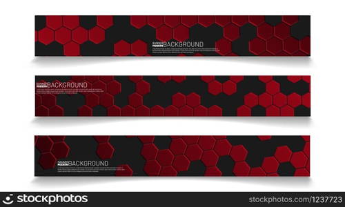 rectangular banner background vector. geometric shape design