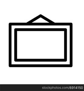 rectangular designer frame, icon on isolated background