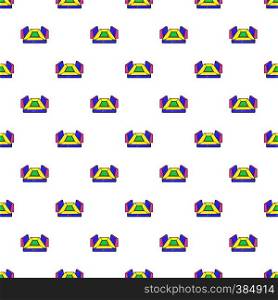 Rectangular football stadium pattern. Cartoon illustration of rectangular football stadium vector pattern for web. Rectangular football stadium pattern