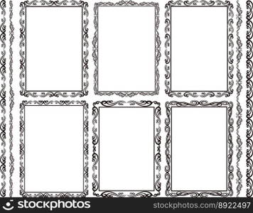 Rectangular frames vector image