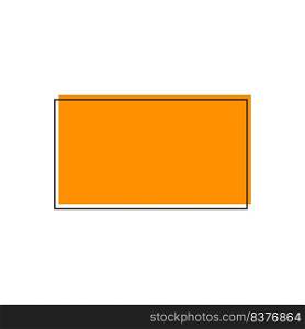 rectangular geometric icon vector illustration design