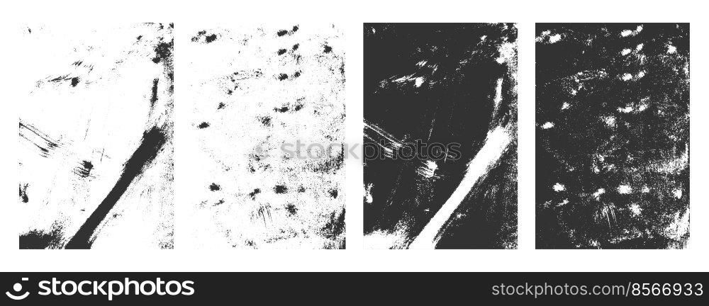 rectangular grunge texture frames distressed effect background set