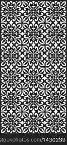 Rectangular lattice pattern background in oriental style. Arabesque. Good idea for metallic gratings with laser cutting. Vector editable illustration. Rectangular lattice pattern background in oriental style. Arabesque.