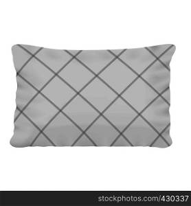 Rectangular pillow mockup. Realistic illustration of rectangular pillow vector mockup for web. Rectangular pillow mockup, realistic style