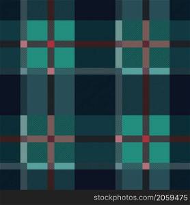 Rectangular seamless vector pattern as a tartan plaid mainly in blue, turquoise and brown hues with diagonal lines, texture for flannel shirt, plaid, tablecloths, clothes, blankets and other textile